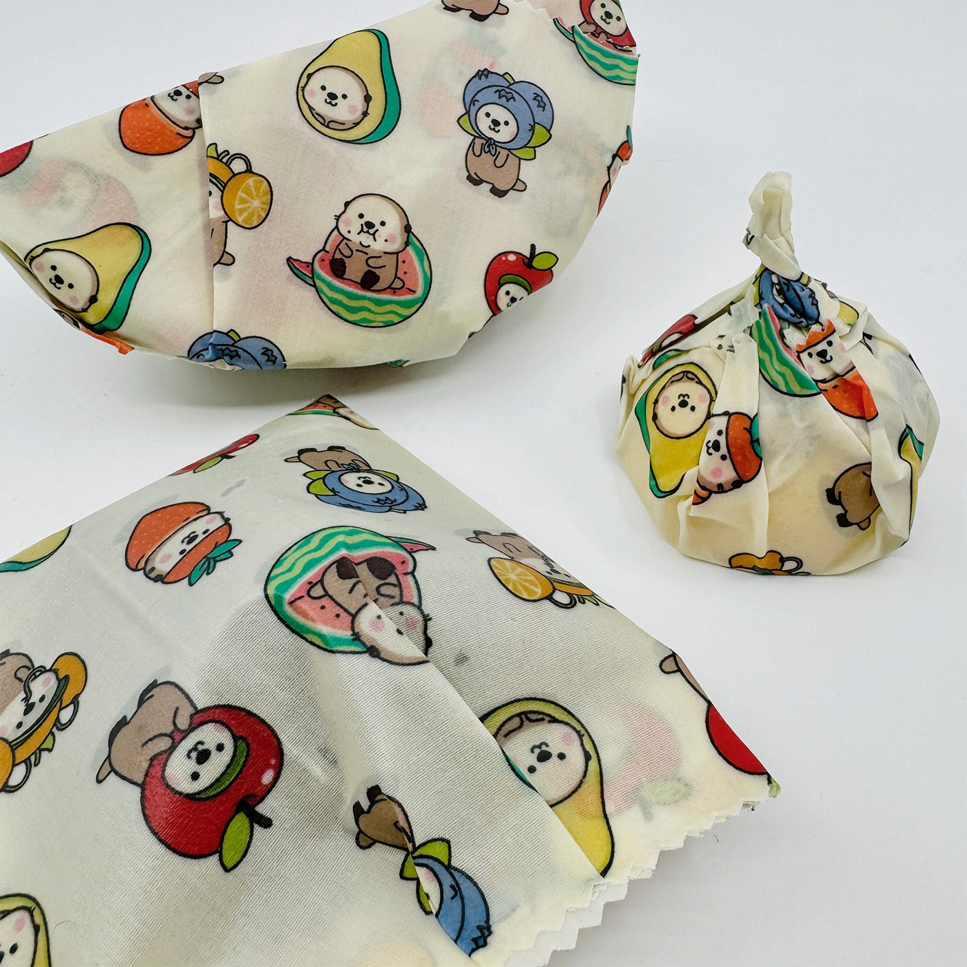 Fruits · Set of 3 Beeswax Wraps