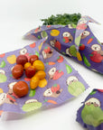 Vegetable Mania · Set of 3 Beeswax Wraps
